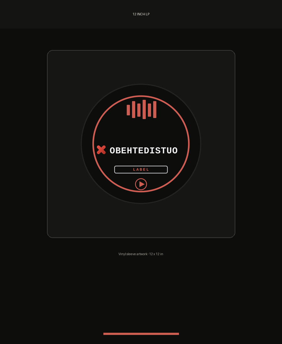 12-inch Vinyl LP — Sleeve Artwork